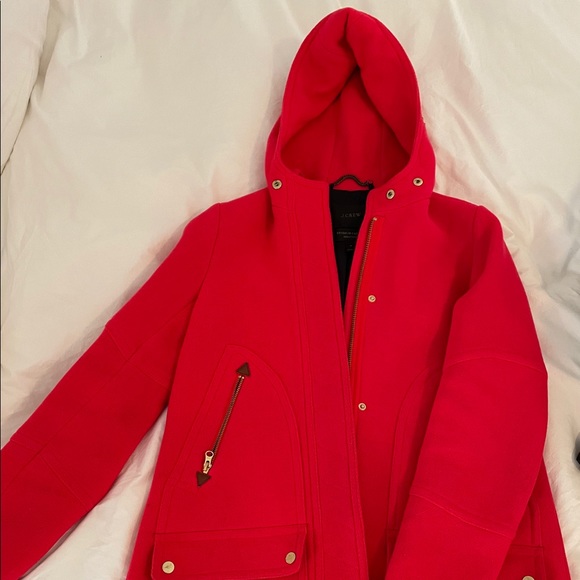 🛑 SOLD🛑J.Crew Chateau Parka Coat Red sz4 - Picture 14 of 15